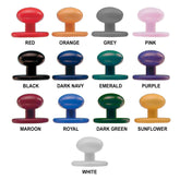 Dennys Coloured Stud Buttons (Pack of 12)